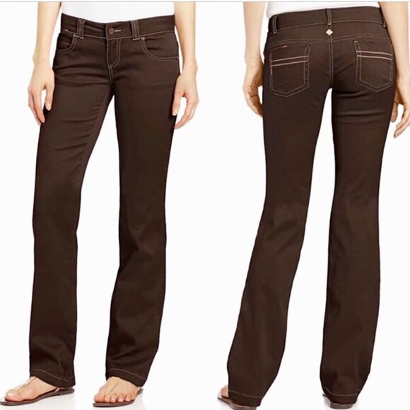 Prana Bedford Canyon Pants Expresso Brown Low Rise 8 NEW - Picture 1 of 10